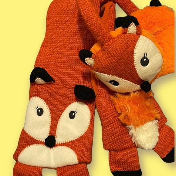 Fox 🦊 matching scarf and ear muffs - Picture 2 of 2